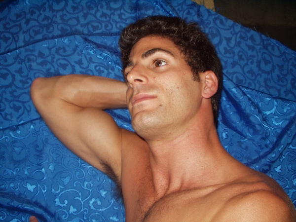 Creation of Mike on Blue Cloth: Step 1